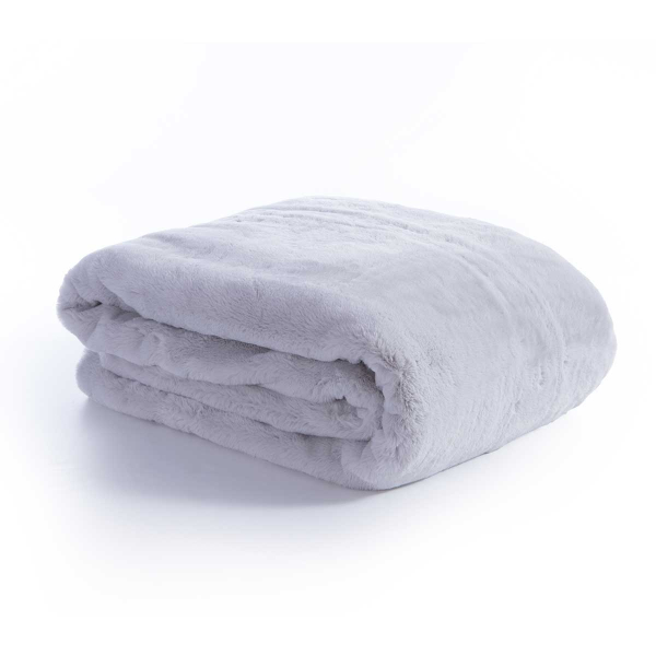 Κουβέρτα Γούνινη Υπέρδιπλη (220x240) Nef-Nef Homeware Warmer Silver