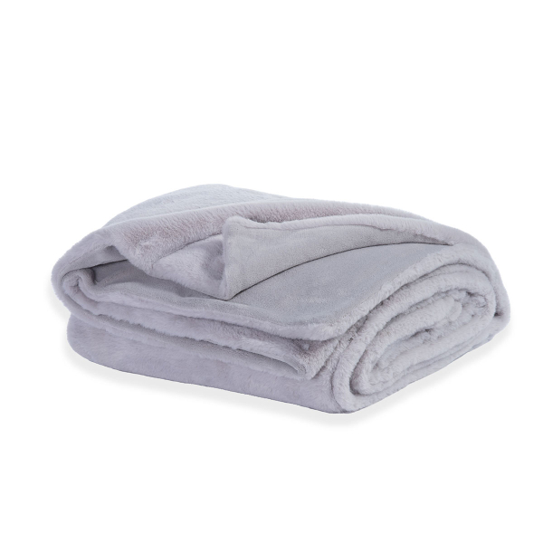 Κουβέρτα Γούνινη Υπέρδιπλη (220x240) Nef-Nef Homeware Warmer Silver