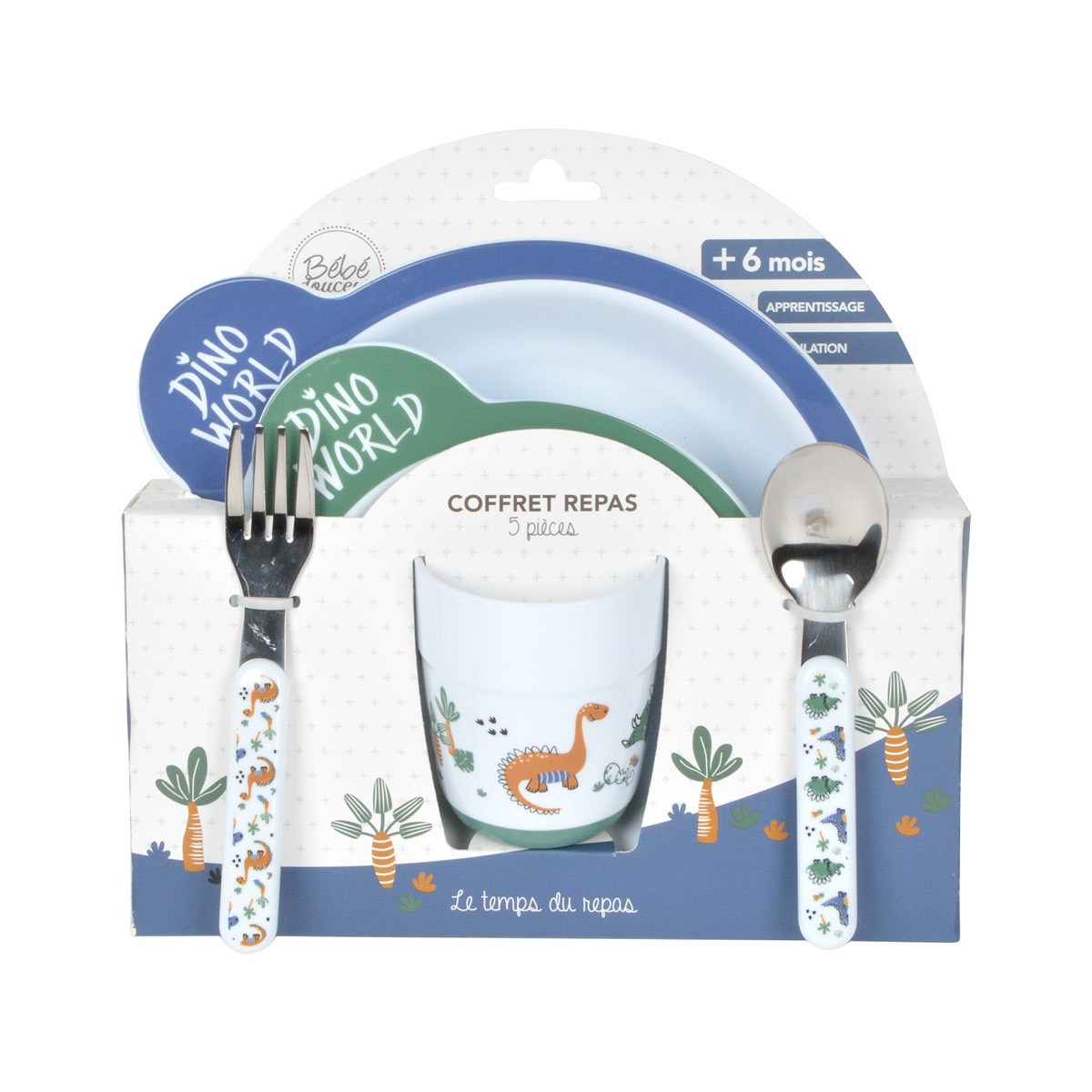 Παιδικό Σετ Φαγητού 5Τμχ L-C Dino World 6Rep312 Home Παιδικά Είδη & Αξεσουάρ Σερβιρίσματος Spitishop