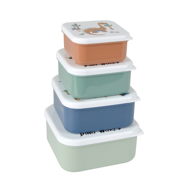 Φαγητοδοχεία (Σετ 4τμχ) L-C Dino World 6REP314