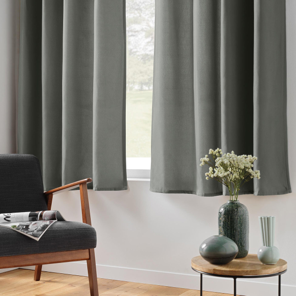 Θερμομονωτική Κουρτίνα Παραθύρου (135x180) Με Τρουκς L-C Micropolar Grey 1612386