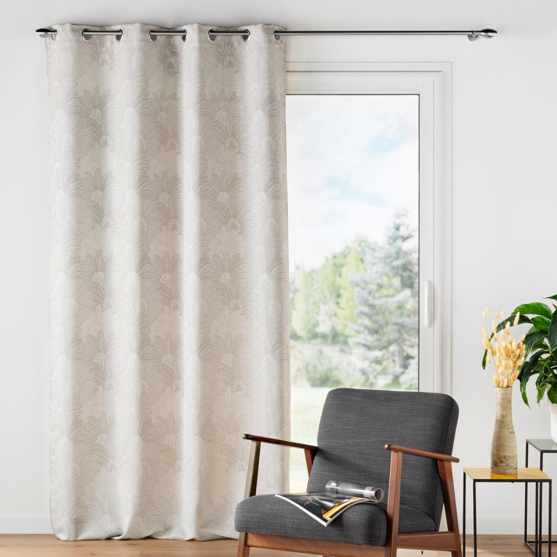 Κουρτίνα (140x260) Με Τρουκς L-C Teora Taupe 1612398