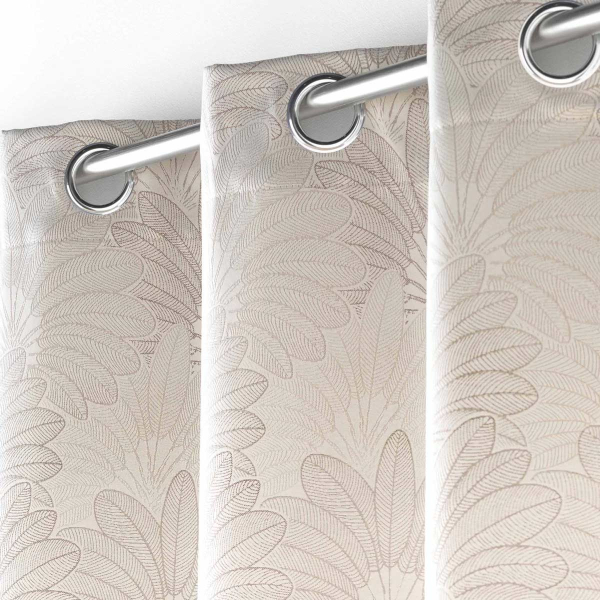 Κουρτίνα (140x260) Με Τρουκς L-C Teora Taupe 1612398