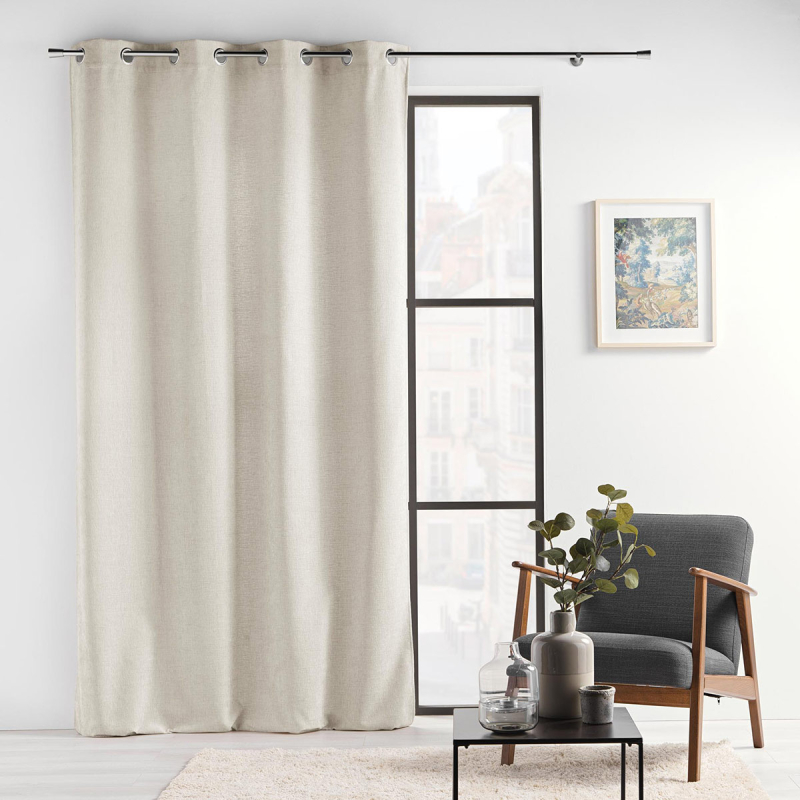 Κουρτίνα Βελουτέ (140x260) Με Τρουκς L-C Verra Linen 1612418