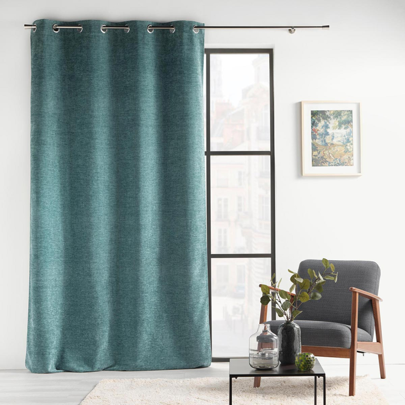 Κουρτίνα Βελουτέ (140x260) Με Τρουκς L-C Verra Sage 1612419