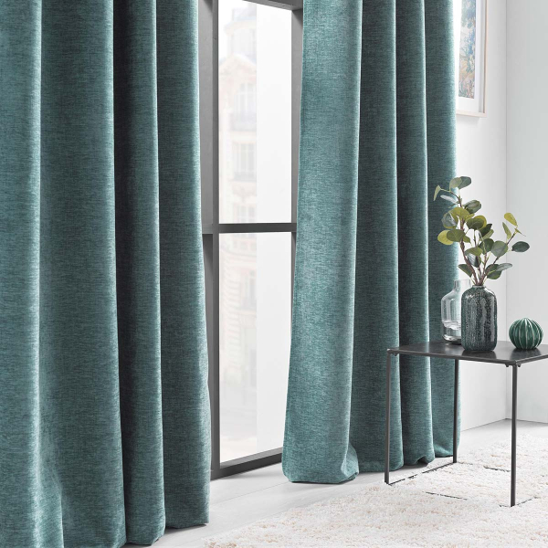 Κουρτίνα Βελουτέ (140x260) Με Τρουκς L-C Verra Sage 1612419