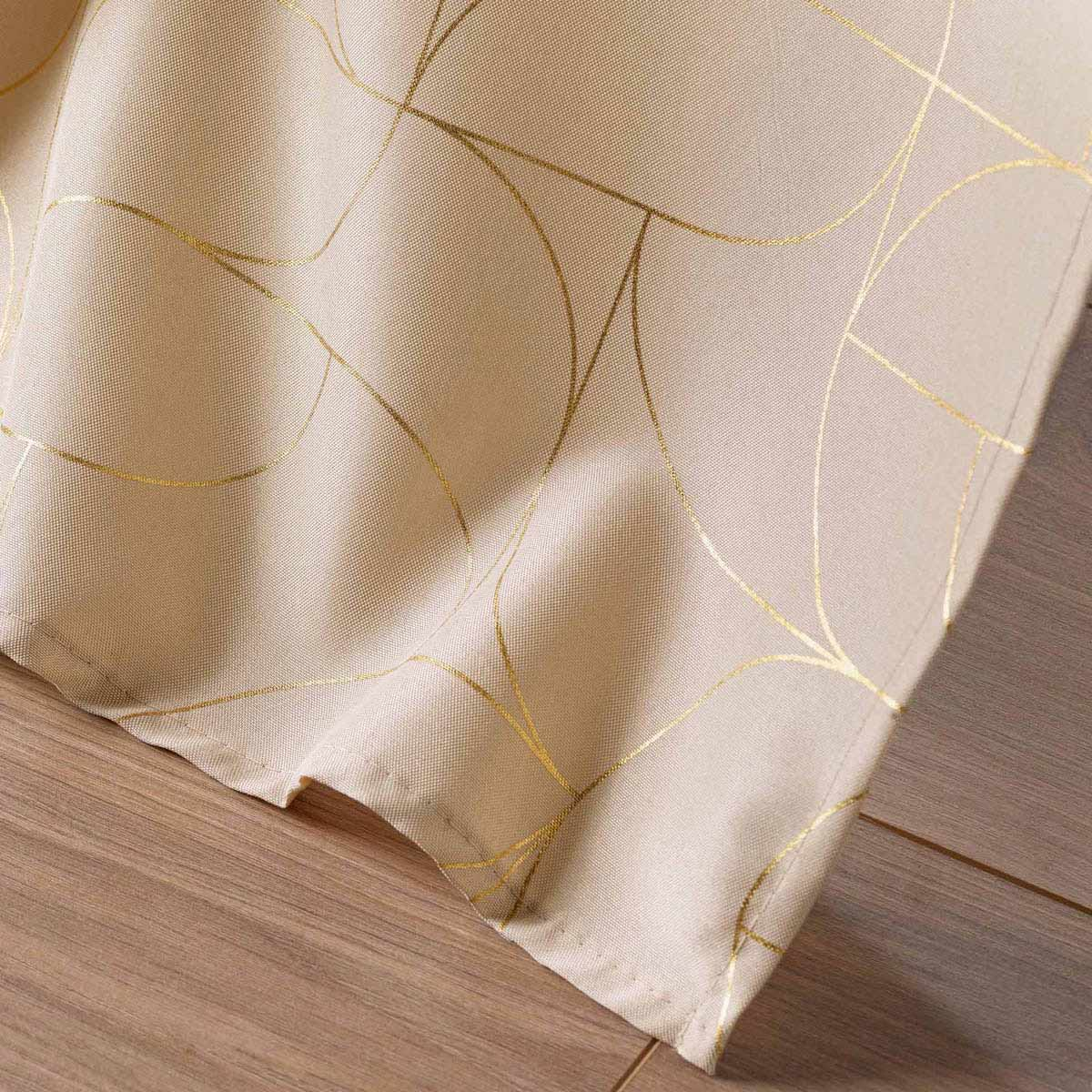 Κουρτίνα (140X260) με Τρουκς L-C Louxor Beige 1612486 Home Κουρτίνες Σαλονιού Spitishop