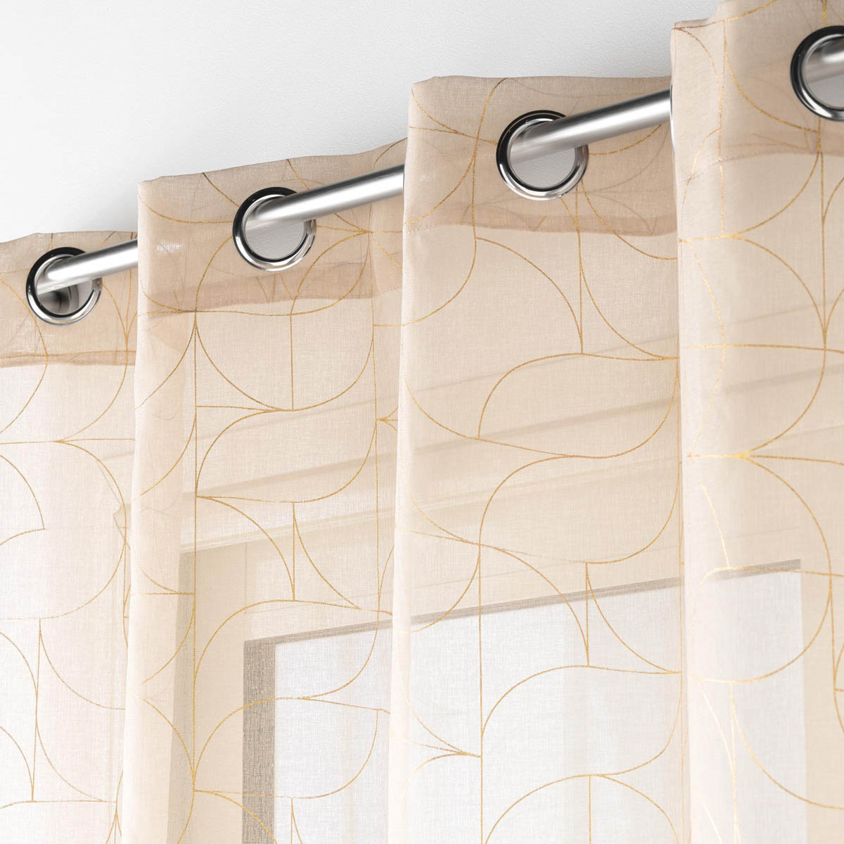 Κουρτίνα (140X280) με Τρουκς L-C Louxor Beige 1627648 Home Κουρτίνες Σαλονιού Spitishop