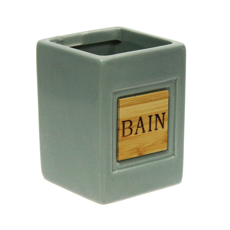 Ποτηροθήκη Μπάνιου (7.5x7.5x10) L-C Solid Khaki 1801431