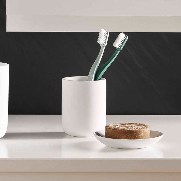 Ποτηροθήκη Μπάνιου (Φ7.3x9.5) L-C Mambo White 1801875