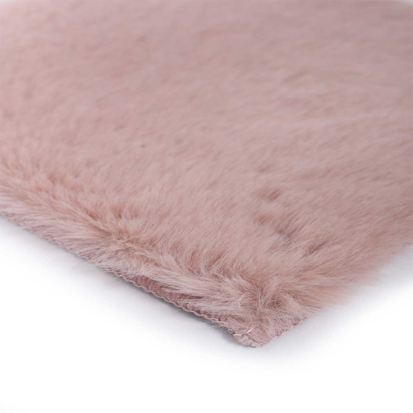 Χαλί Διαδρόμου Γούνινο (80x160) Βιοκαρπέτ Krolik R07 Pink