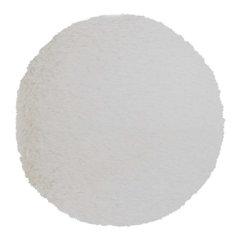 Στρογγυλό Χαλί Γούνινο (Φ160) Βιοκαρπέτ Krolik R16 Natural