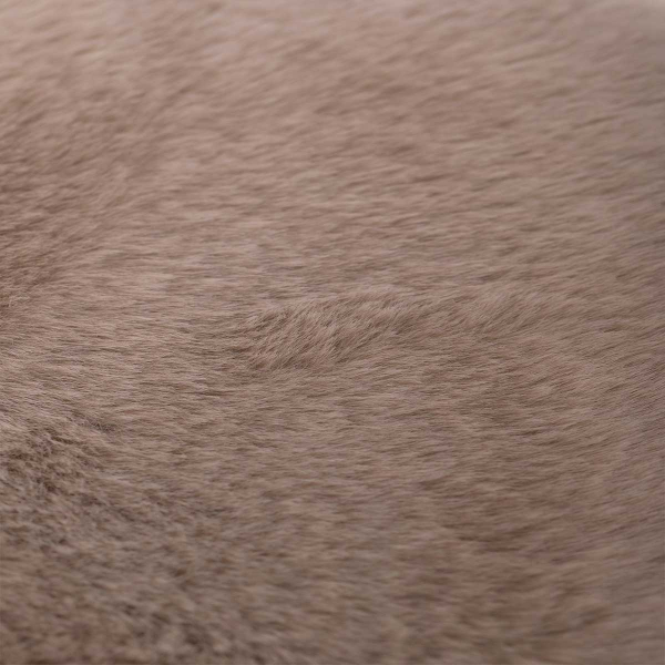 Στρογγυλό Χαλί Γούνινο (Φ160) Βιοκαρπέτ Krolik R11 D.Beige