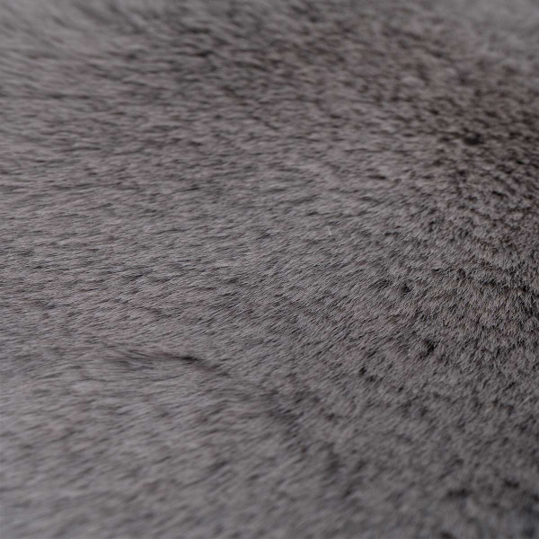 Στρογγυλό Χαλί Γούνινο (Φ160) Βιοκαρπέτ Krolik R04 D Grey