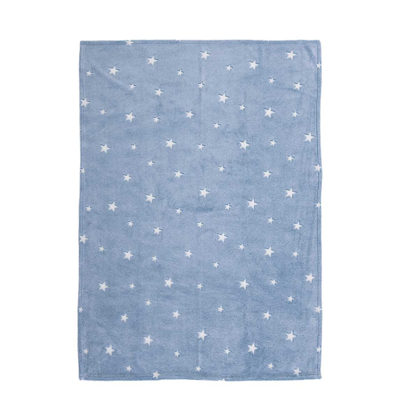 Φωσφοριζέ Κουβέρτα Fleece Κούνιας (110x150) Nef-Nef Homeware Baby Interstellar Denim