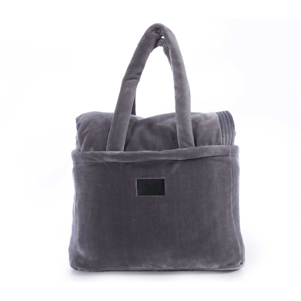 Κουβέρτα Βελουτέ Υπέρδιπλη (230x240) Nef-Nef Homeware Velosso Grey