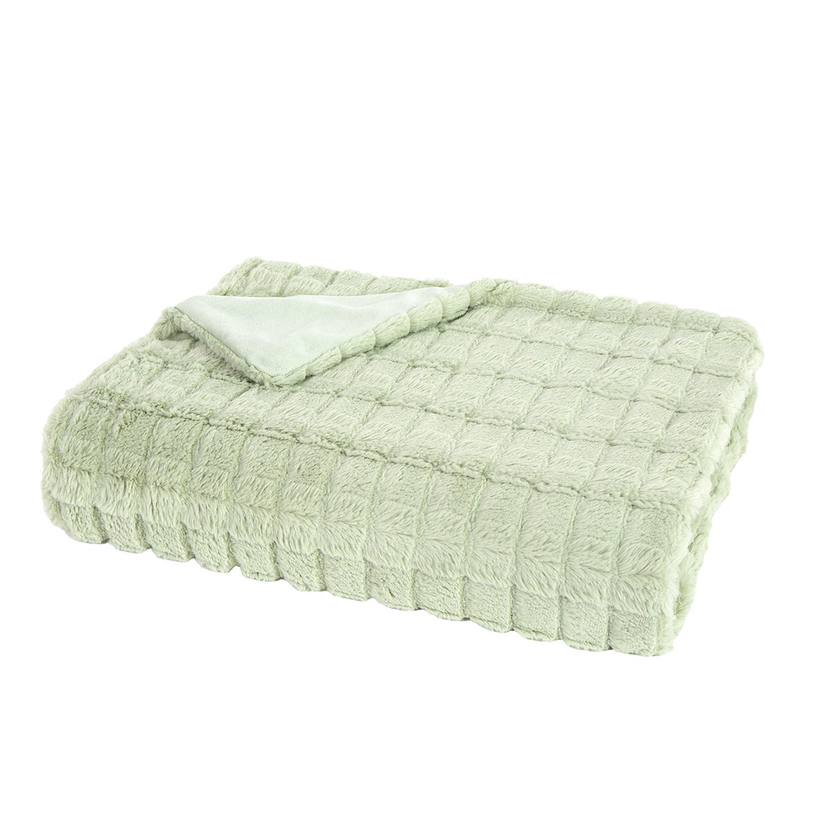 Γούνινη Κουβέρτα Καναπέ (130X170) Nima Weave Mint Home Λευκά Είδη Σαλονιού Κουβέρτες Spitishop
