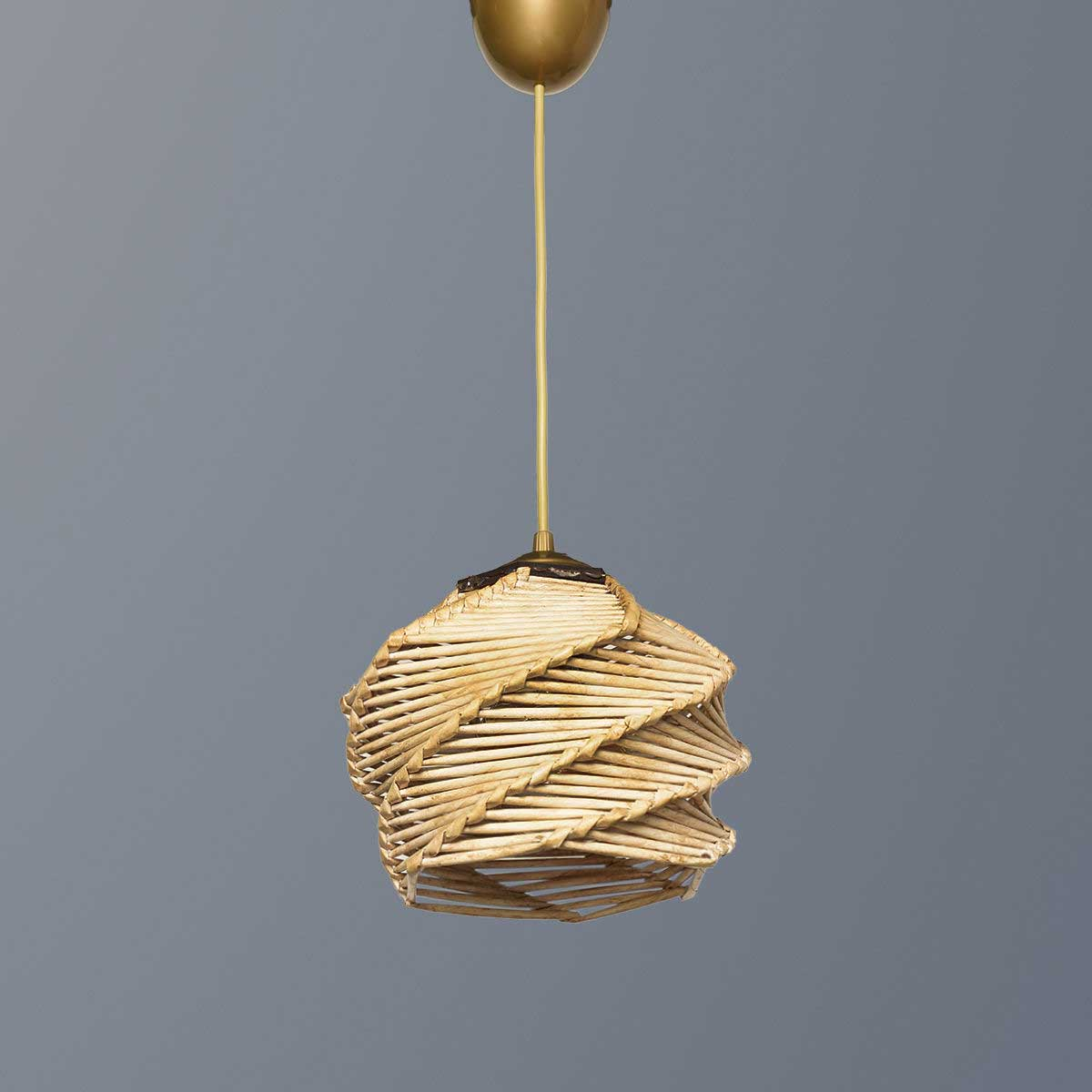 Φωτιστικό Οροφής Μονόφωτο A-G Primante 390Flh1626 Gold Beige Home Φωτιστικά Spitishop
