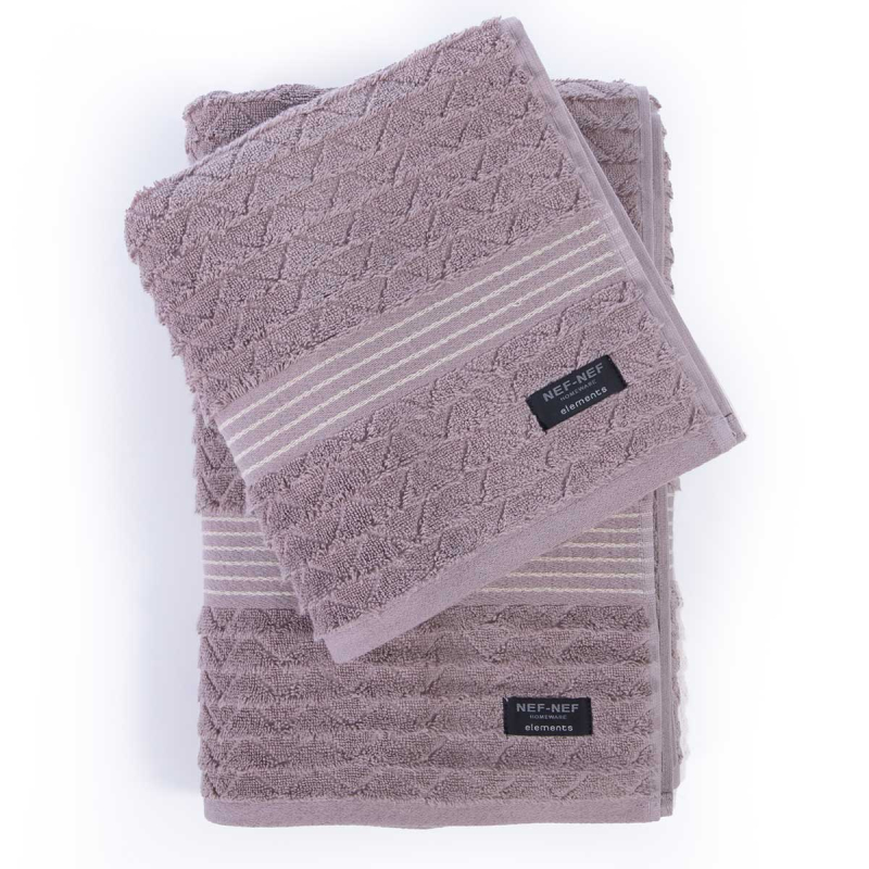 Πετσέτα Προσώπου (50x100) Nef-Nef Homeware Elements Elgyn Beige 600gsm