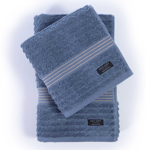 Πετσέτα Προσώπου (50x100) Nef-Nef Homeware Elements Elgyn Denim 600gsm