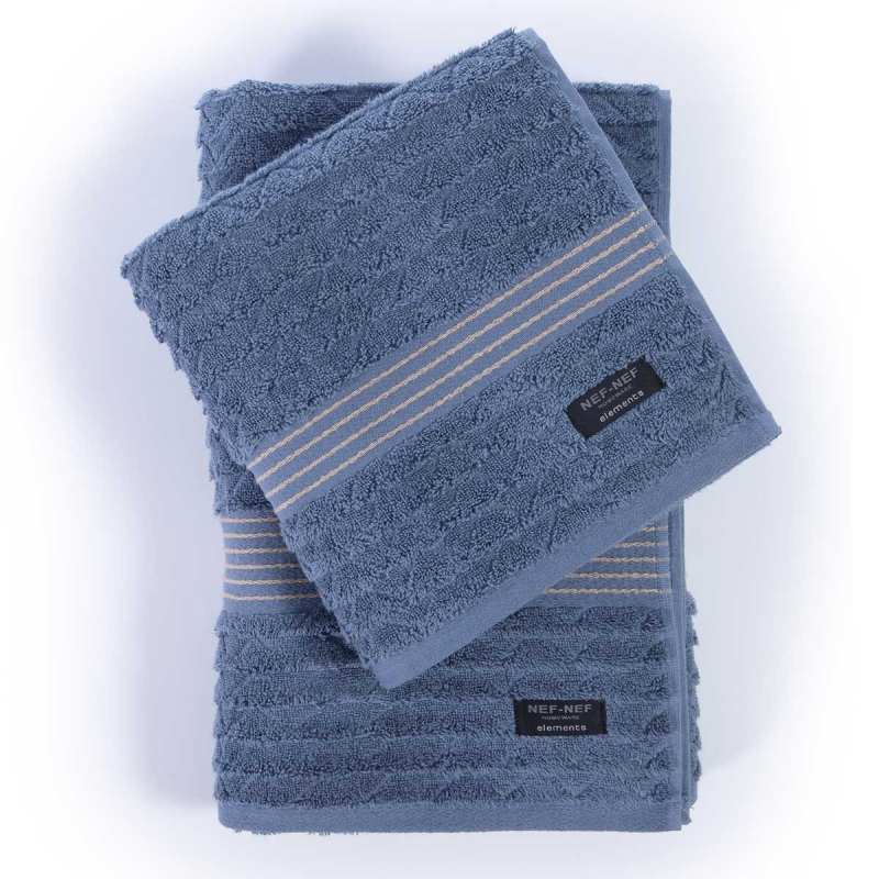 Πετσέτα Προσώπου (50x100) Nef-Nef Homeware Elements Elgyn Denim 600gsm