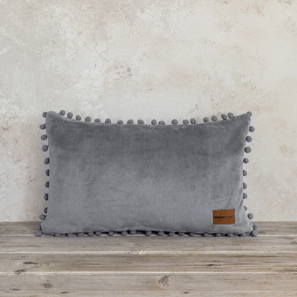 Διακοσμητικό Μαξιλαρι Fleece (30X50) Nima Macia Grey Home Λευκά Είδη Σαλονιού Μαξιλάρια Διακοσμητικά Spitishop