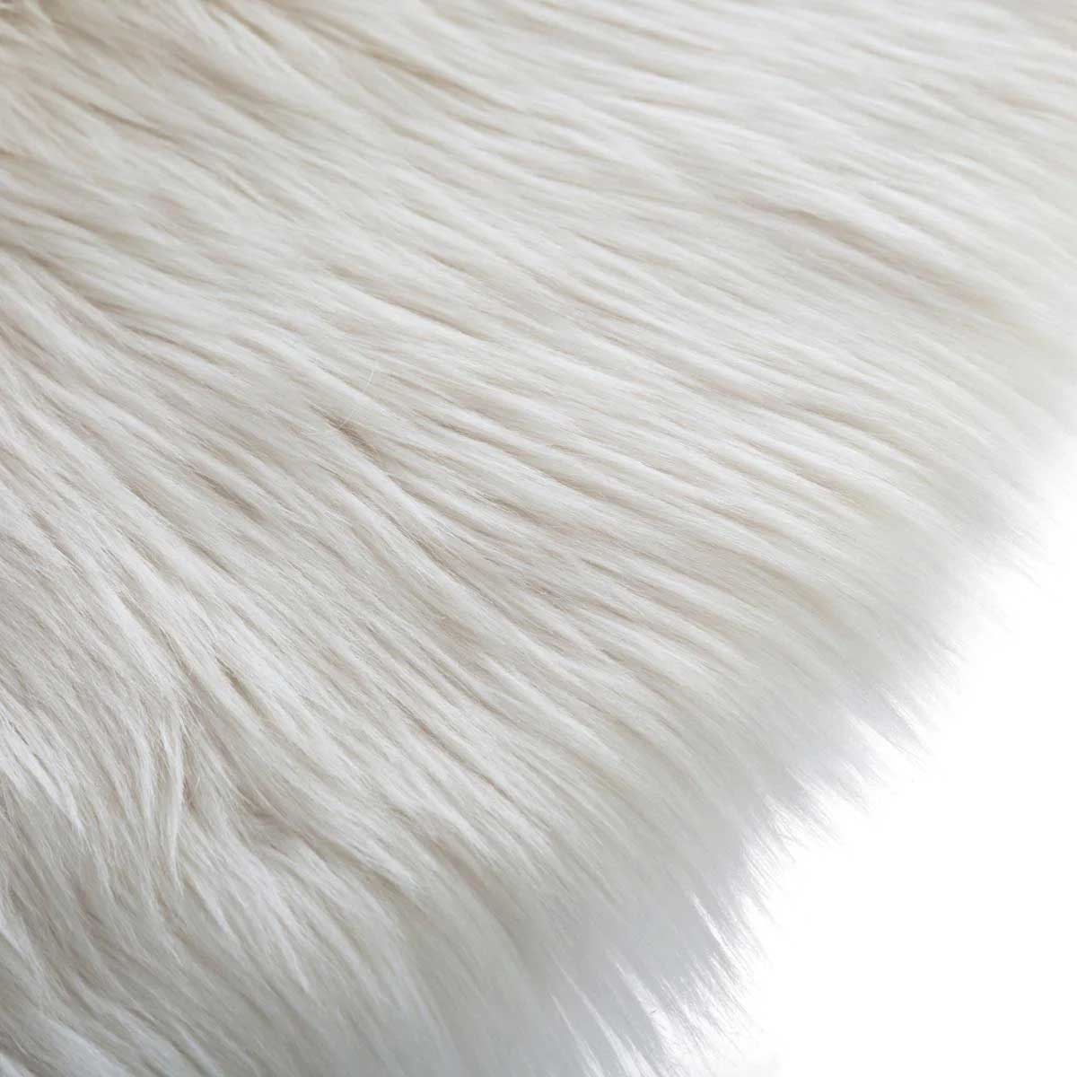 Στρογγυλό Πατάκι Γούνινο (Φ90) A-S Fur White 158519 Home Χαλιά Βρεφικά & Παιδικά Spitishop