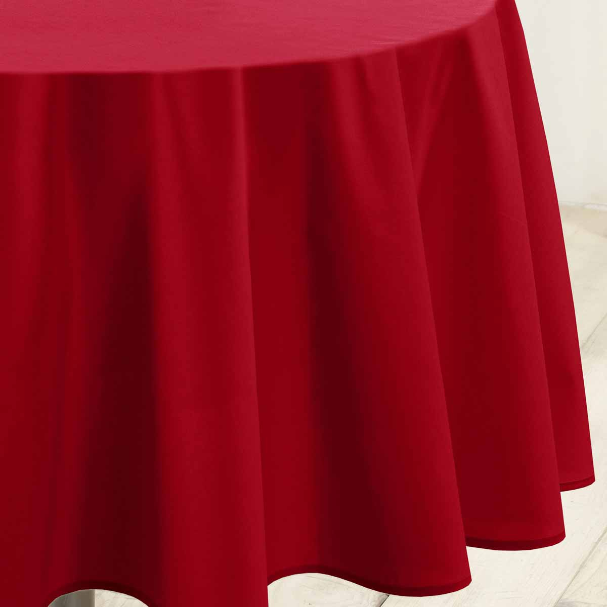 Αλέκιαστο Τραπεζομάντηλο Ροτόντα (Φ180) L-C Essentiel Rouge 1720 Home Λευκά Είδη Κουζίνας & Τραπεζαρίας Τραπεζομάντηλα Spitishop