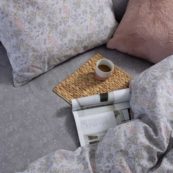 Σεντόνια Μονά (Σετ) Nef-Nef Homeware Smart Odete Grey