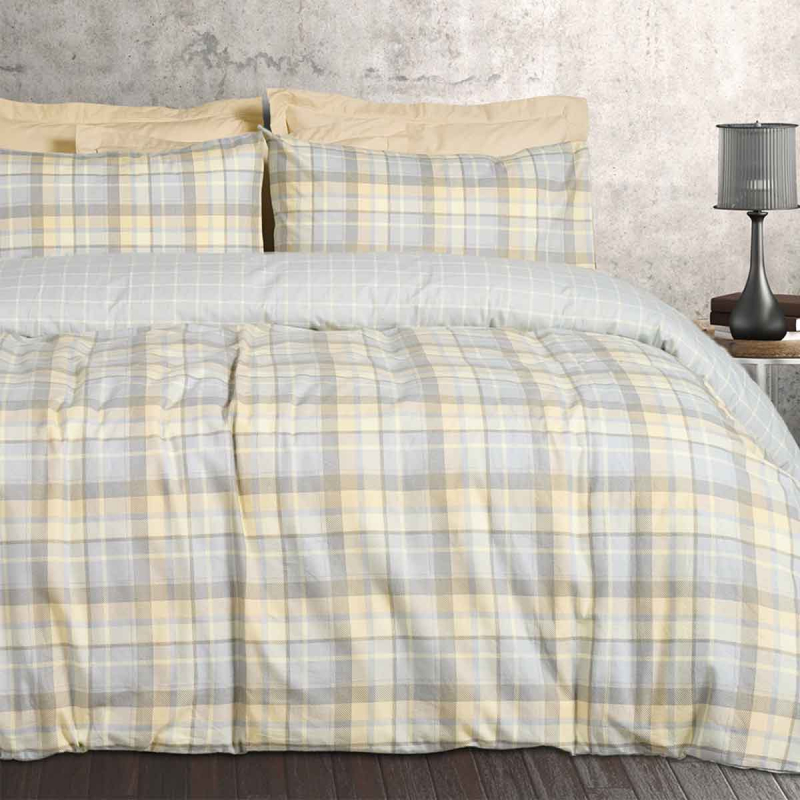 Φανελένια Σεντόνια Υπέρδιπλα (Σετ) Das Home Flannel Line 9639