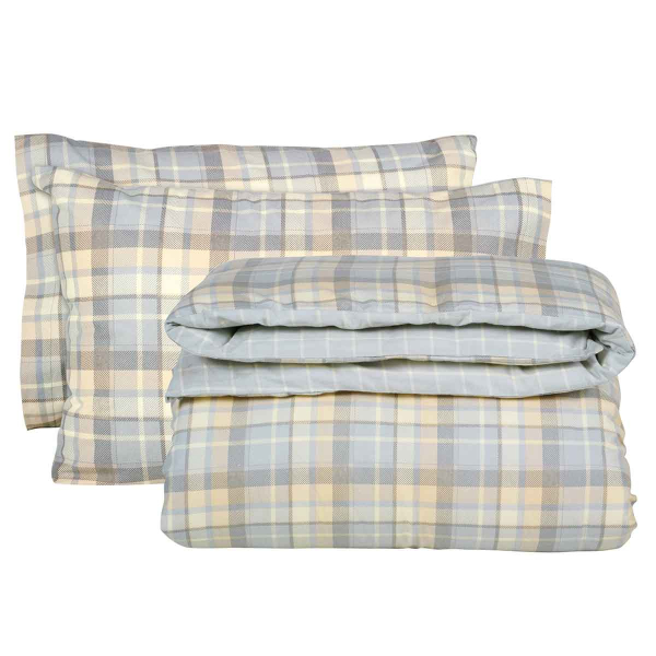Φανελένια Σεντόνια Υπέρδιπλα (Σετ) Das Home Flannel Line 9639
