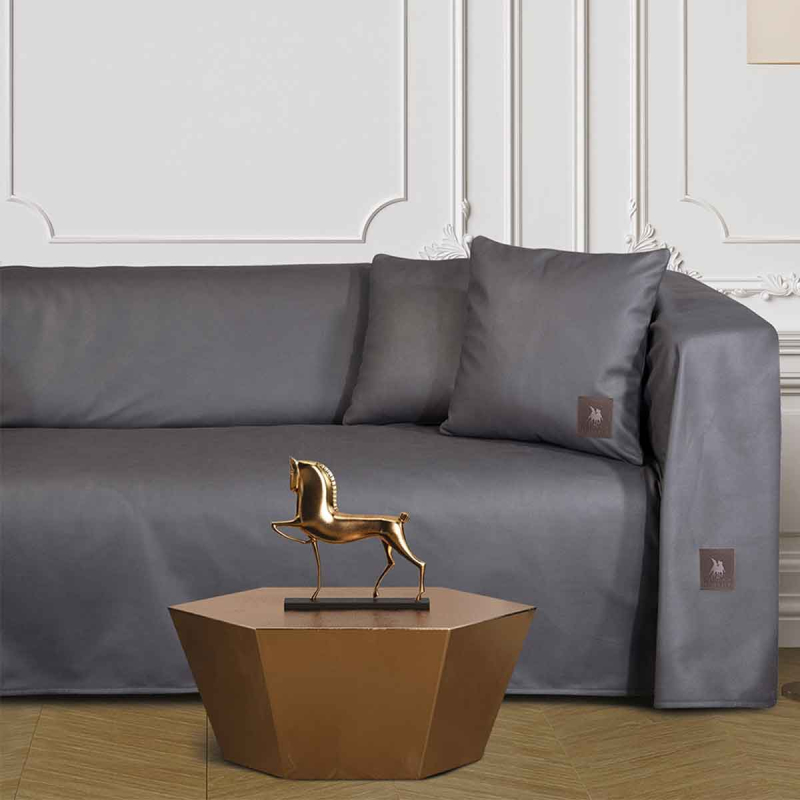 Αδιάβροχο Ριχτάρι Καναπέ Τριθέσιου (180x300) Greenwich Polo Club Premium 3927 Grey