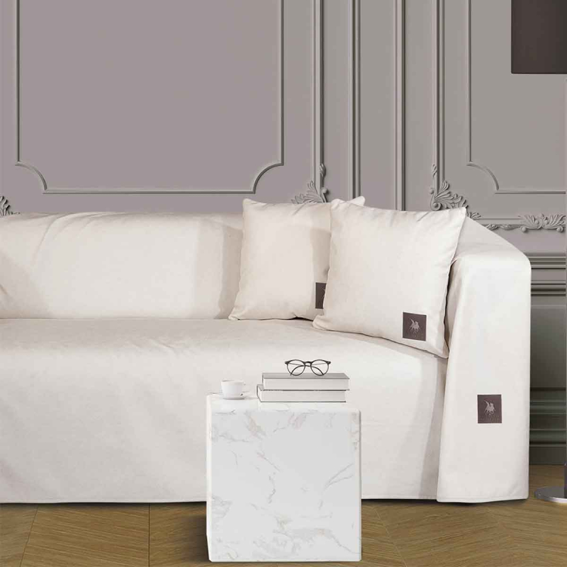 Αδιάβροχο Ριχτάρι Καναπέ Διθέσιου (180x250) Greenwich Polo Club Premium 3924 Ivory