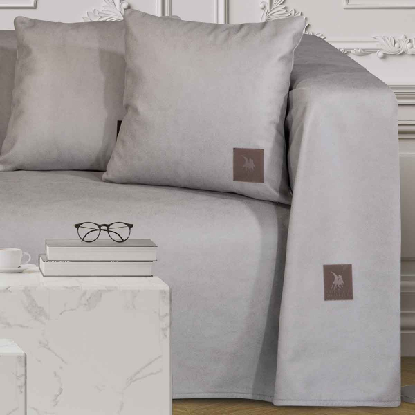 Αδιάβροχο Ριχτάρι Καναπέ Διθέσιου (180x250) Greenwich Polo Club Premium 3926 L.Grey