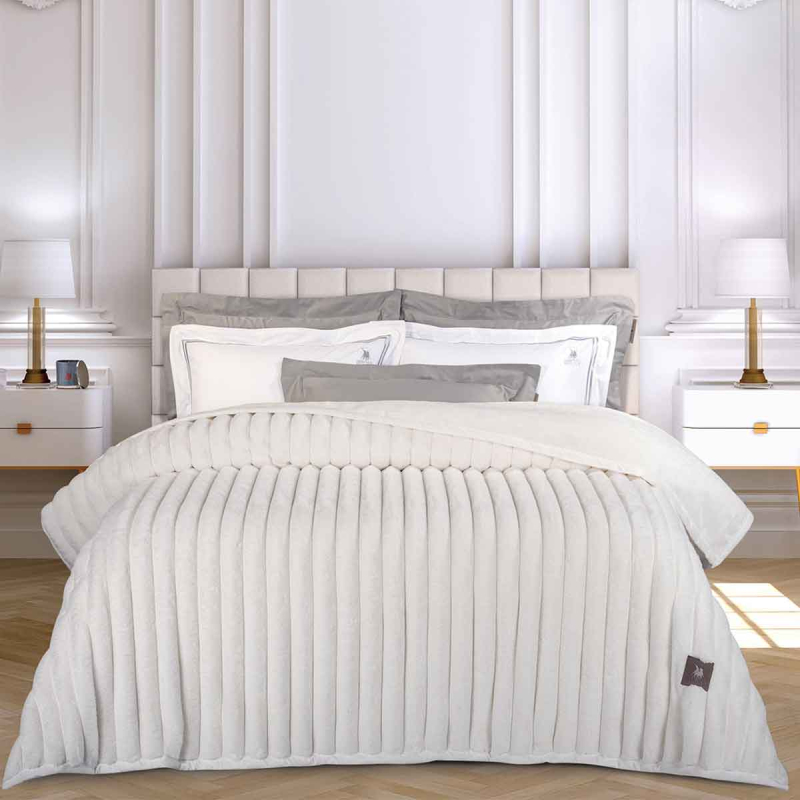 Κουβέρτα Γούνινη Υπέρδιπλη (220x240) Greenwich Polo Club Essential 3477 White
