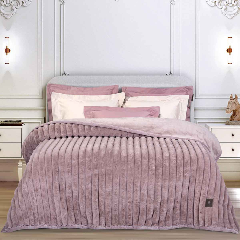 Κουβέρτα Γούνινη Υπέρδιπλη (220x240) Greenwich Polo Club Essential 3478 Nude