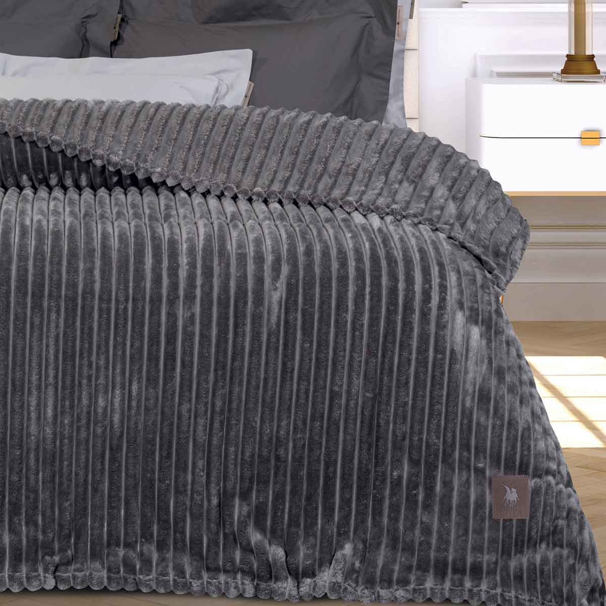 Κουβέρτα Fleece Υπέρδιπλη (220X240) Greenwich Polo Club Essential 3486 Grey Home Λευκά Είδη Κρεβατοκάμαρας Κουβέρτες Υπέρδιπλες Spitishop
