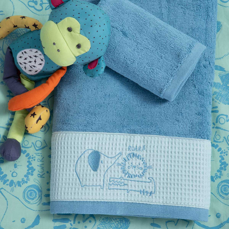 Παιδικές Πετσέτες (Σετ 2τμχ) Nef-Nef Homeware Junior Jungle Combo 420gsm