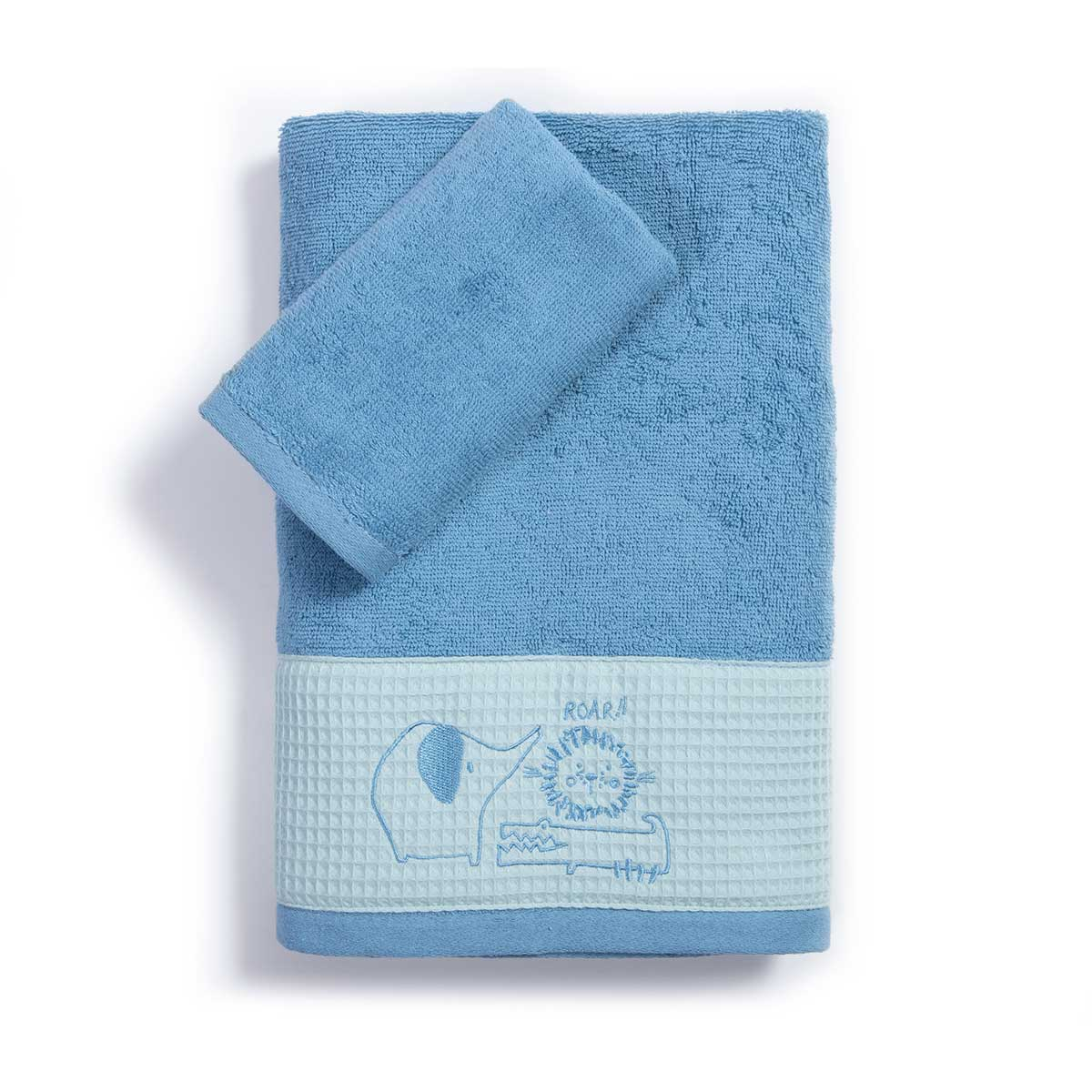 Παιδικές Πετσέτες (Σετ 2Τμχ) Nef-Nef Homeware Junior Jungle Combo 420Gsm Home Βρεφικά Προίκα Μωρού - Βρεφικές Spitishop