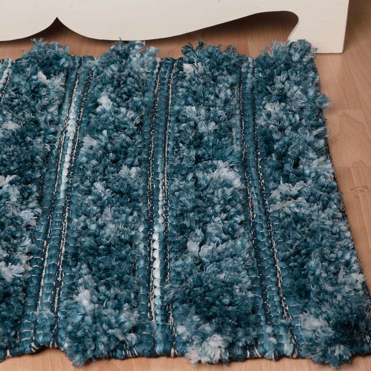 Πατάκι Μπάνιου (55X90) Silk Fashion 17092 Petrol Home Μπάνιο Πατάκια Spitishop