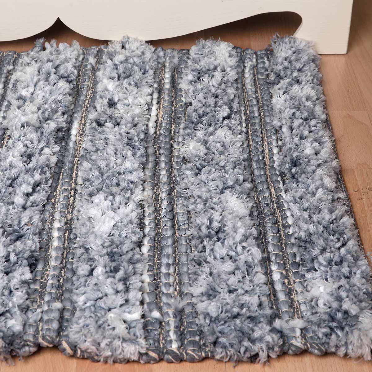 Πατάκι Μπάνιου (70X140) Silk Fashion 17092 L Grey Home Μπάνιο Πατάκια Spitishop