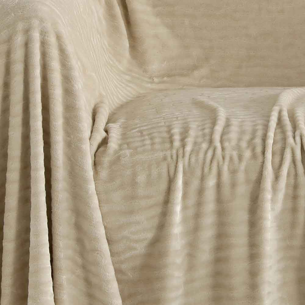 Ριχτάρι Καναπέ Διθέσιου Fleece (170X250) Melinen Enzo Beige Home Λευκά Είδη Σαλονιού Ριχτάρια Spitishop