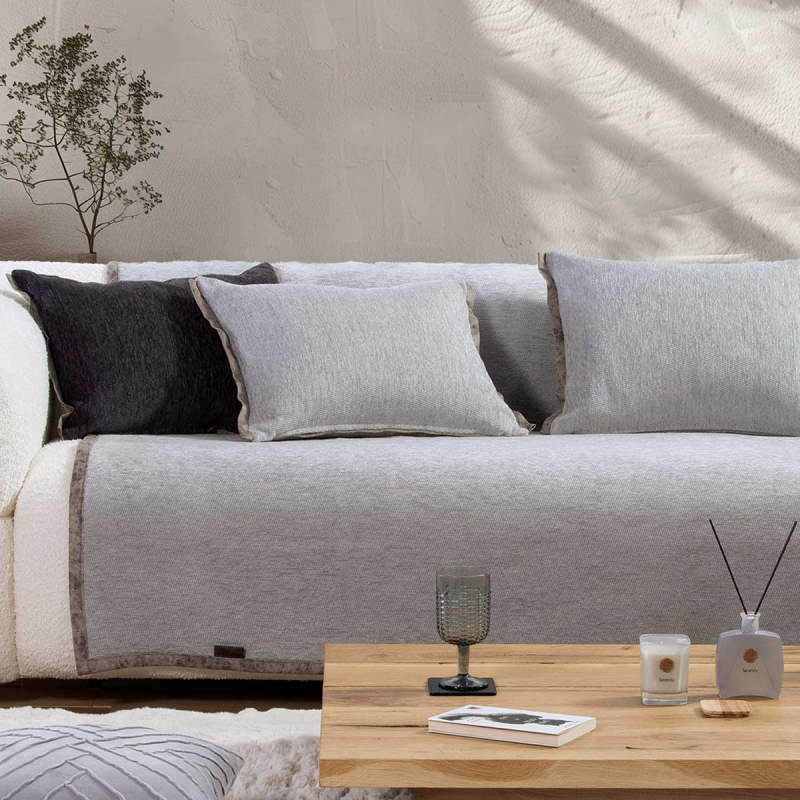 Ριχτάρι Καναπέ Τετραθέσιου 2 Όψεων (180x350) Nef-Nef Homeware Tanger L.Grey/Ecu