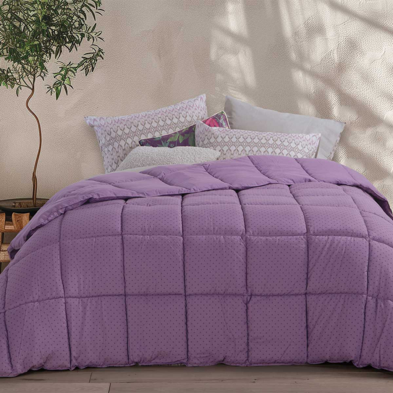 Πάπλωμα Υπέρδιπλο (240x220) 2 Όψεων Nef-Nef Homeware Colorfull Mauve
