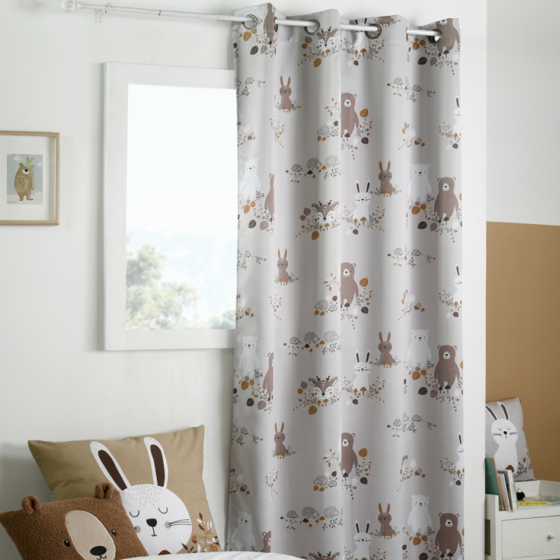 Παιδική Κουρτίνα Συσκότισης (135x260) Με Τρουκς S-F Gabin Naturel R6D324001