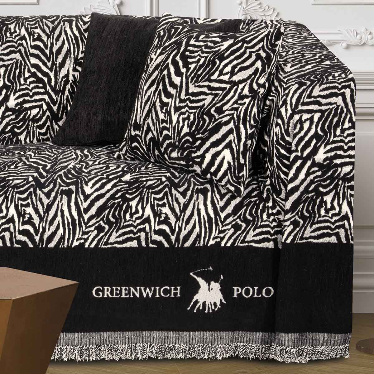Ριχτάρι Καναπέ Τριθέσιου (180X300) Greenwich Polo Club Essential 3935 Home Λευκά Είδη Σαλονιού Ριχτάρια Spitishop