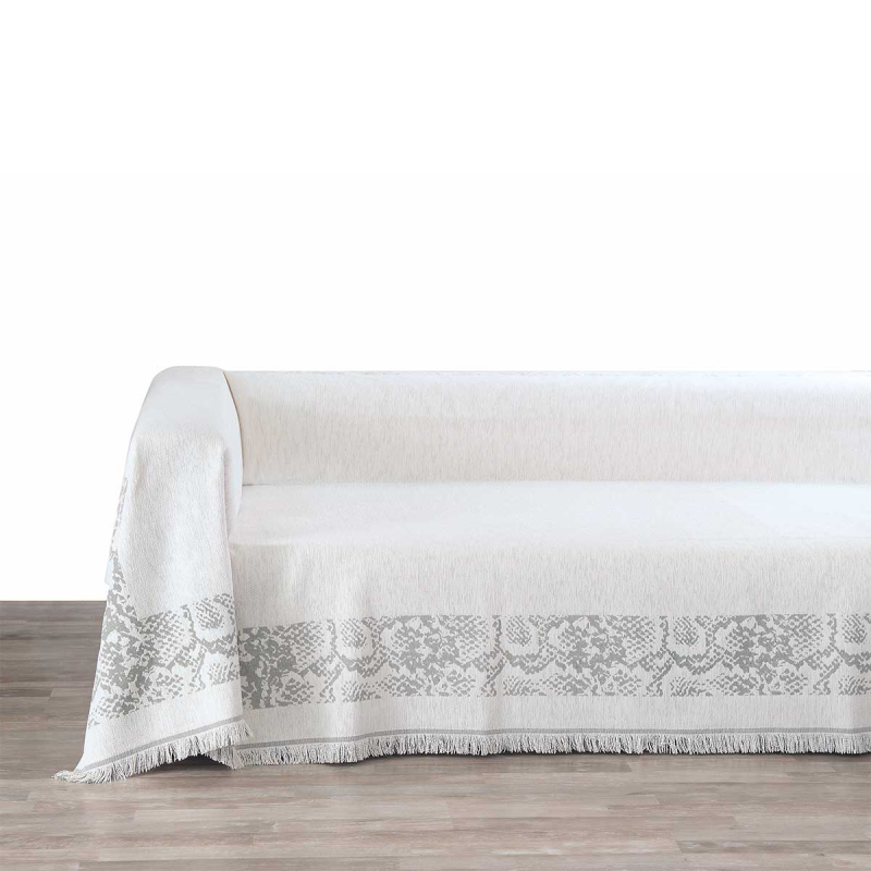 Ριχτάρι Καναπέ Τριθέσιου (180x300) Makis Tselios Amazon 1 Ecru