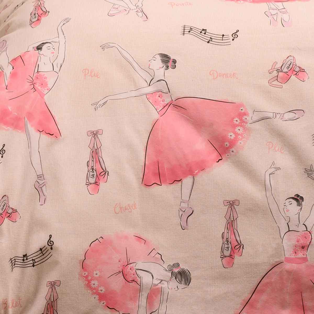 Φανελένια Παπλωματοθήκη Κούνιας (110X160) Melinen Winter Line Ballet Ecru Home Βρεφικά Προίκα Μωρού Παπλωματοθήκες Βρεφικές Spitishop