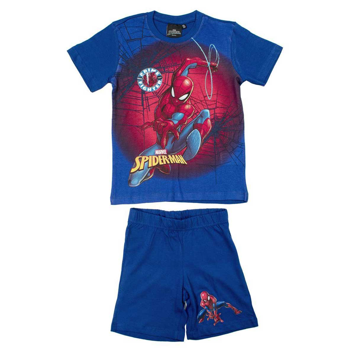 Πιτζάμα Παιδική Καλοκαιρινή Dimcol Spider-Man 68A Blue No6 No6