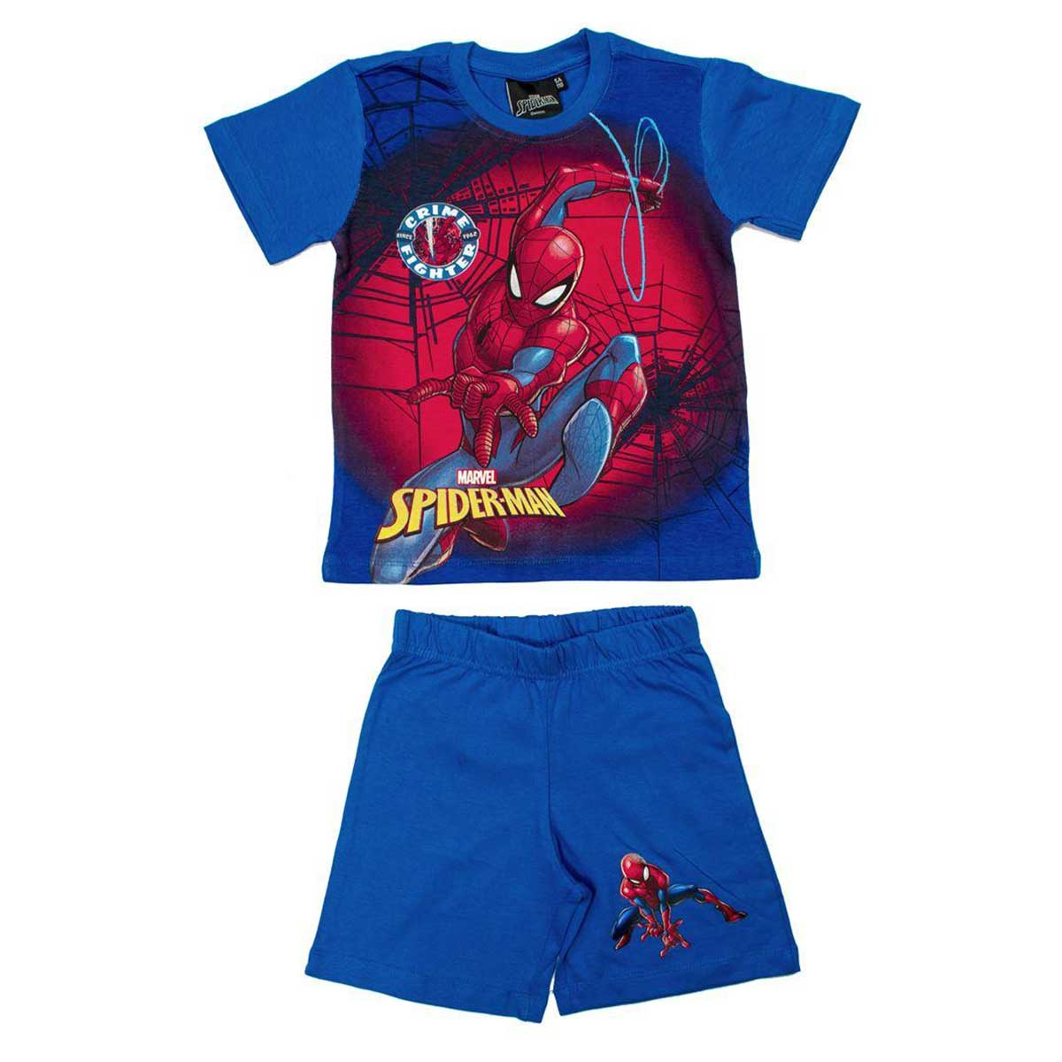 Πιτζάμα Παιδική Καλοκαιρινή Dimcol Spider-Man 68B Sky Blue No4 No4